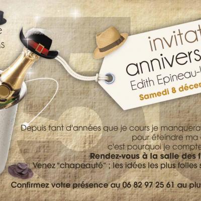 Carton d'invitation anniversaire